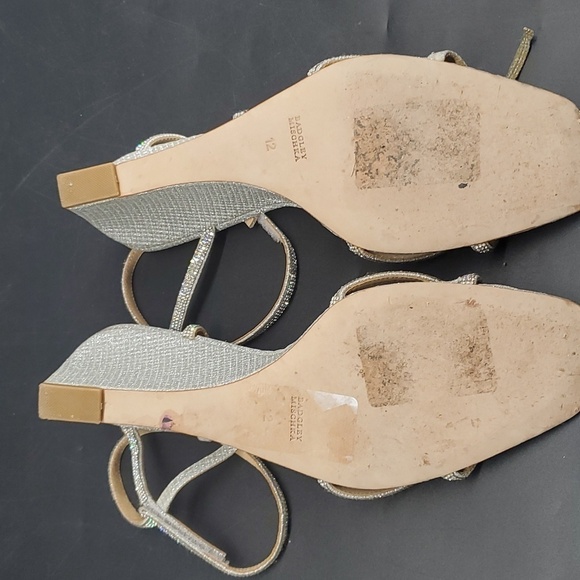 Badgley Mischka Unity Wedge Wedding Bridal Party Sandal Size 12 - Picture 10 of 13